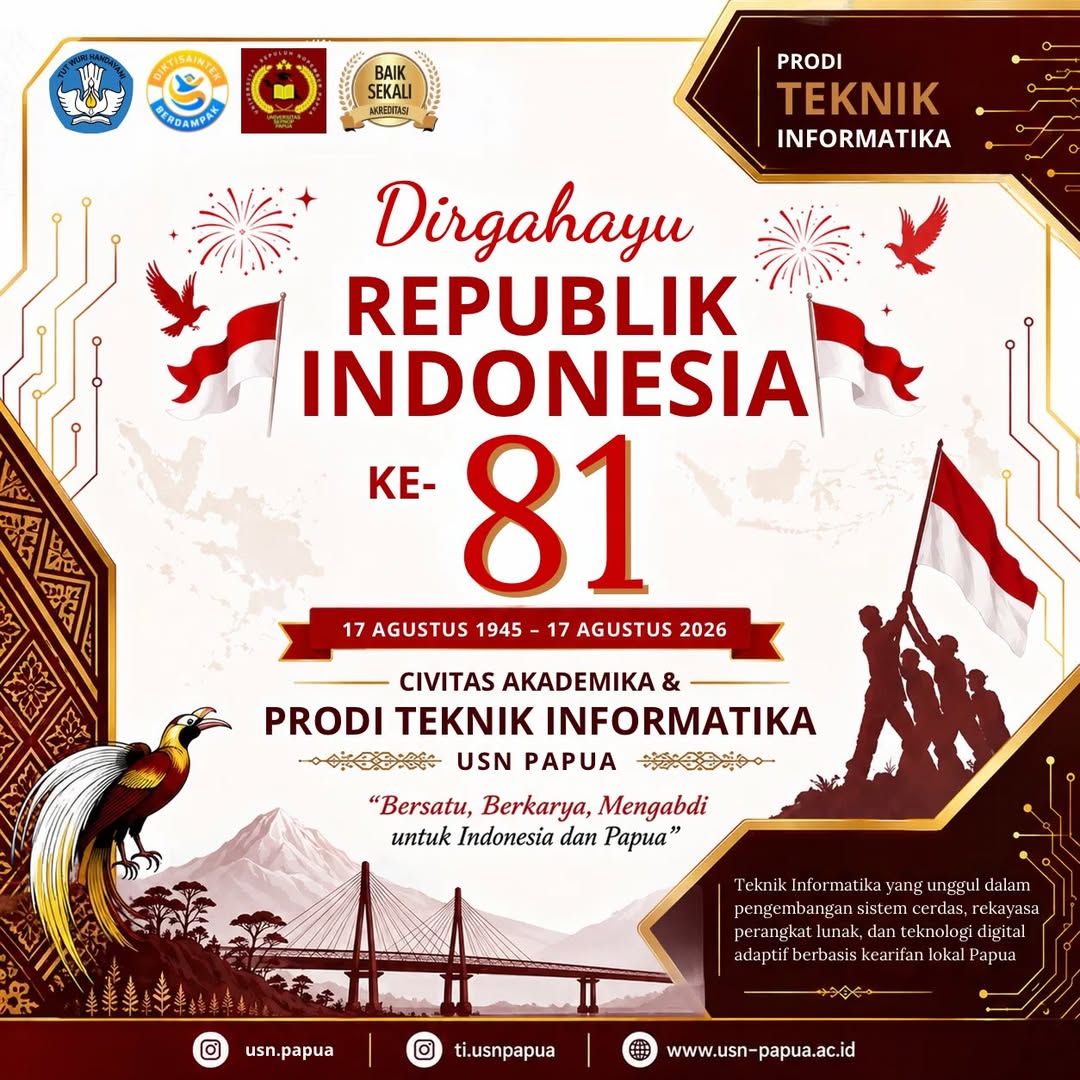 Dirgahayu Republik Indonesia ke-81!
